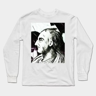 Livy Black and White Portrait | Livy Artwork 3 Long Sleeve T-Shirt